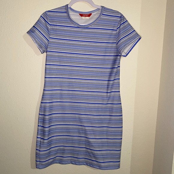 Esprit Y2K striped tee shirt dress‎ - Picture 1 of 4
